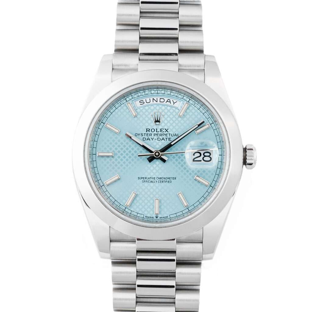 Rolex Platinum Day-Date Ice Blue