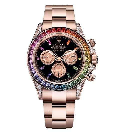 Rolex Daytona Chronograph Rainbow Afterset Diamond - 116505